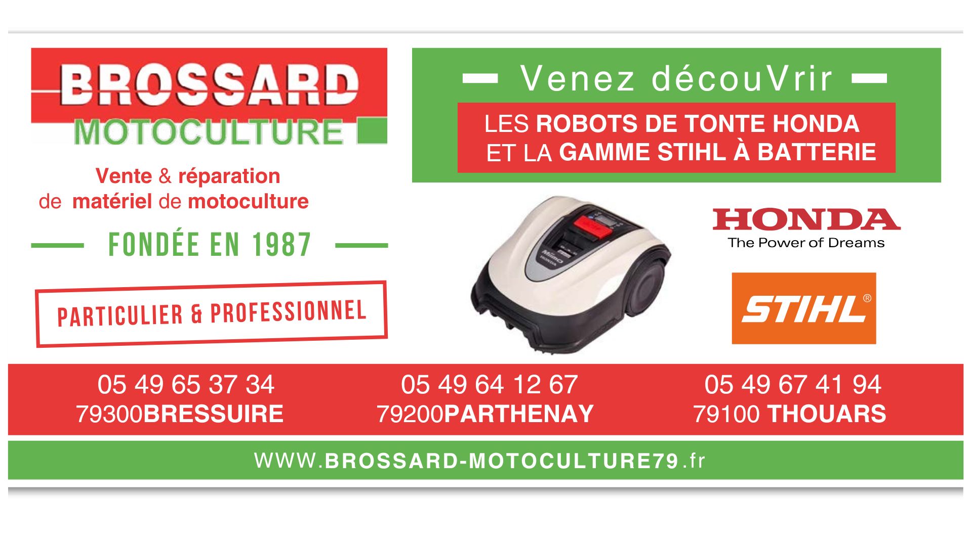BROSSARD MOTOCULTURE présensation entreprise BROSSARD MOTOCULUTRE